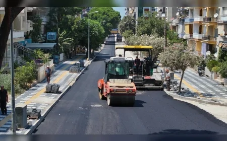 Manisa Büyükşehir Belediyesi, Salihli’de 4 Caddeyi 3,5 Kilometrelik Sıcak Asfalt Çalışmasıyla Yeniliyor