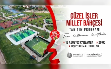 Başiskele Belediye Başkanı M. Yasin Özlü: “Güzel İşler Millet Bahçemizin tanıtım programında sizleri aramızda görmekten mutluluk duyarım”