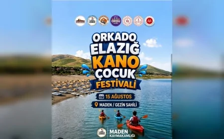 Elazığ’da çocuklar kano festivalinde buluşacak: Gezin Sahil’de spor, doğa ve eğlence bir arada yaşanacak