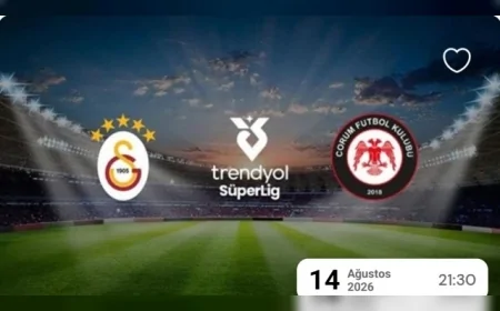 Galatasaray ile Arca Çorum FK’nın Süper Lig mücadelesinde deplasman tribünü biletleri satışa çıktı
