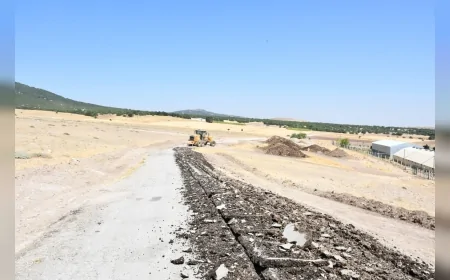 Eskişehir Büyükşehir Belediyesi ile Seyitgazi Belediyesi iş birliğinde Taşlıkköy’de ÇİDEM için yol çalışmaları başladı