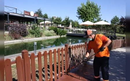 Çankaya Belediyesi parklarda bakım ve onarım çalışmalarını ilçe genelinde hızlandırdı