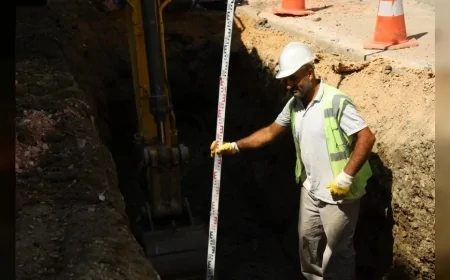 Bursa Büyükşehir Belediyesi Yavuzselim Mahallesi’nde 160 Metrelik Altyapı Hattını Yeniliyor
