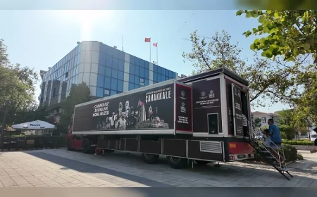 Çanakkale Savaşları Mobil Müzesi Menderes’te Tarihi Yeniden Canlandırdı, Ziyaretçilerden Büyük İlgi Gördü