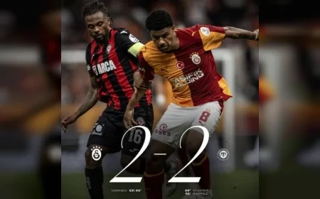 Galatasaray, 10 kişi kalan Arca Çorum FK karşısında son dakikada Osimhen ile beraberliği kurtardı