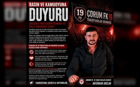 19 FK Taraftarlar Derneği Başkanı Baturhan Arslan: “Spor ayrıştırmanın değil birleştirmenin alanı olmalıdır”