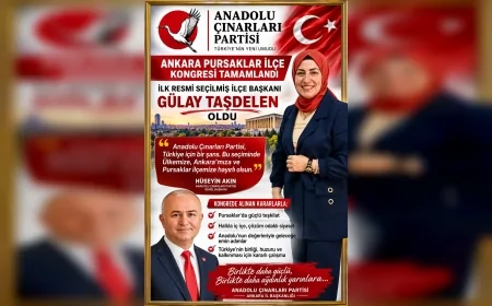 Anadolu Çınarları Partisi Pursaklar İlçe Başkanı Gülay Taşdelen: İlk kongrede yeni dönem başladı