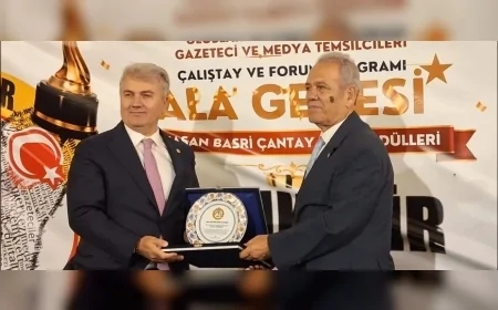Balıkesir Gazeteciler ve Yazarlar Cemiyeti’nin 10. yılında gazetecilere “Hasan Basri Çantay Basın Emek ve Onur Ödülü”