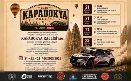 Kapadokya Rallisi 21 Ağustos’ta Nevşehir’de Toprak Zeminde Start Alacak