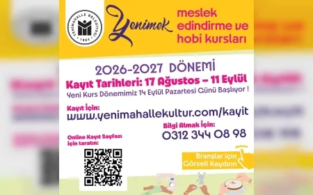 Yenimahalle Belediye Başkanı Fethi Yaşar: “YENİMEK sadece hobi kursları değil aynı zamanda meslek edindirme kurslarıdır”