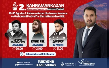 Kahramankazan’da Uluslararası Kavurma ve Gastronomi Festivali Zafer Bayramı coşkusuyla düzenlenecek