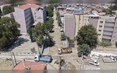 Salihli’de Şehitler Mahallesi Yolları Altyapı Çalışmalarının Ardından Yenileniyor