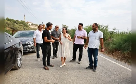 Efes Selçuk’ta 40 yıldır beklenen yol için çalışmalar başladı, TOKİ ve Zeytinköy güzergâhları yenileniyor