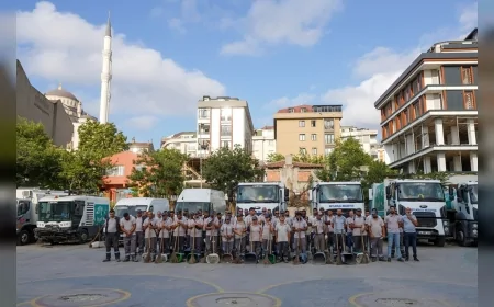 Beylikdüzü Belediyesi ilçenin tüm mahallelerinde kapsamlı temizlik çalışmalarını 7/24 sürdürüyor