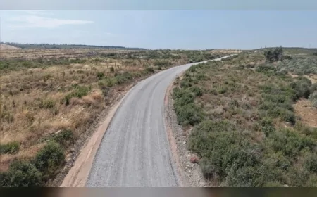 İzmir Büyükşehir Belediyesi Kınık’ta 5 mahalleyi birbirine bağlayan 12,5 kilometrelik yolu yeniledi