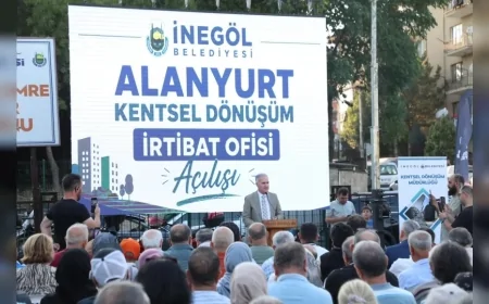 İnegöl Belediyesi, Alanyurt Kentsel Dönüşüm Projesini Sitelerde Bölge Sakinlerine Anlatıyor