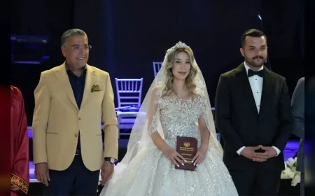MHP Ankara İl Başkanı Alparslan Doğan, Elif Özdemir ve Ömer Faruk Koç’un Düğününde Halay Başına Geçti