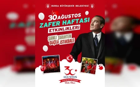 Bursa Büyükşehir Belediyesi 30 Ağustos’ta Zafer Yürüyüşü ve Elif Buse Doğan konseri düzenleyecek
