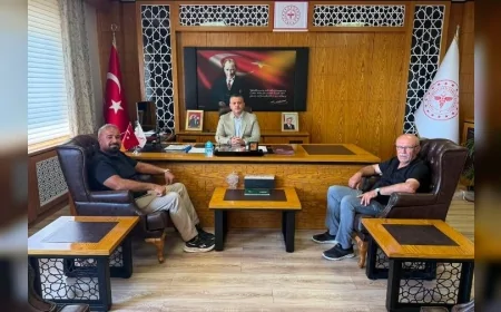 Hitit Gazeteciler ve Yayıncılar Derneği’nden Prof. Dr. Sinan Zehir’e sağlık yatırımları ziyareti