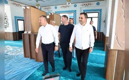 Başiskele’de Gazze Şehitleri Camii İbadete Açılmak İçin Son Çalışmalarını Bekliyor