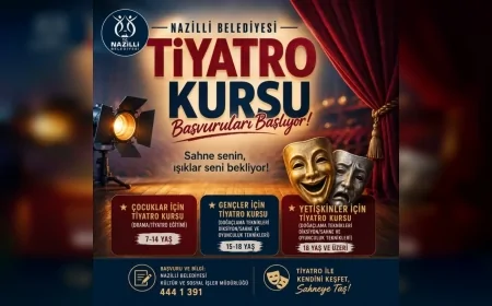 Nazilli Belediyesi’nden kişisel gelişim ve sanata yönelik iki yeni kurs için başvurular başladı