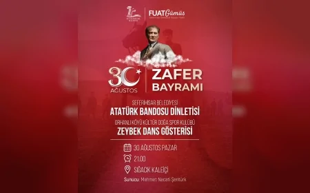 Seferihisar’da 30 Ağustos Zafer Bayramı’nın 104. yılı resmi tören ve zeybek gösterisiyle kutlanacak