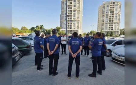 Denizli Büyükşehir İtfaiyesi AVM’lerde yangın ve acil durum risklerine karşı saha incelemesi gerçekleştirdi
