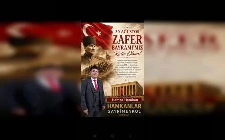 Gayrimenkul Danışmanı Hamza Hamkan: “30 Ağustos Türk milletinin bağımsızlık iradesinin destanıdır”