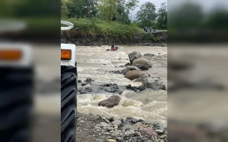 Terme’de traktörüyle ırmaktan geçmeye çalışan Sami Güler ölümden döndü, köprü sorunu yeniden gündeme geldi