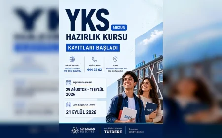 Adıyaman Belediyesi’nin YKS mezun hazırlık kurslarında kayıt süreci başladı