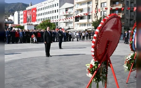 Manisa’da Büyük Zafer’in 104. yılı törenler, şehitlik ziyaretleri ve hayır programlarıyla kutlandı