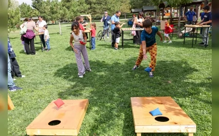 Çankaya Parklarında Ahşap Oyunlarla Yaz Akşamlarına Eğlence Taşınıyor