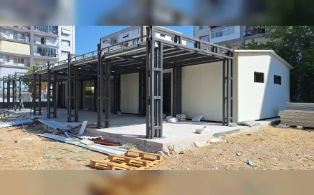 İzmir Büyükşehir Belediyesi’nin Buca’daki iki yeni taziye evinde çalışmalar yüzde 75’e ulaştı