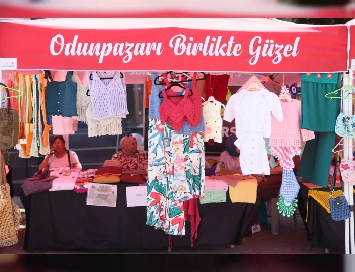Odunpazarı’nda üreten kadınların el emeği ürünleri Hicri Sezen Meydanı’nda satışa sunulacak