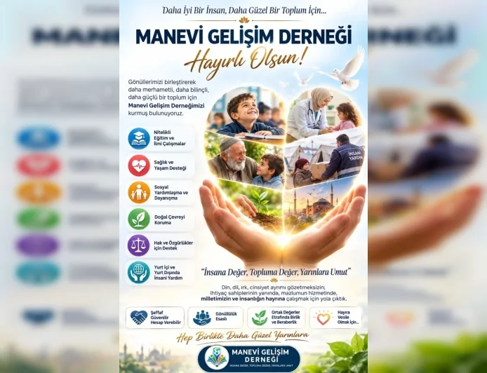 Manevi Gelişim Derneği Genel Başkanı Ramazan Çelik: “Gençliğe yapılan her yatırım, geleceğe yapılmış en kârlı yatırımdır”