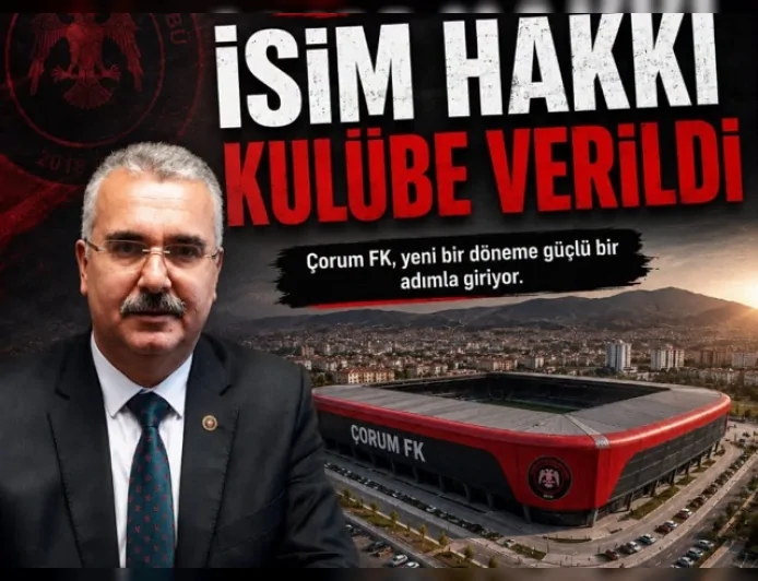 AK Parti Çorum Milletvekili Yusuf Ahlatcı’nın girişimleri sonuç verdi, Çorum Şehir Stadyumu’nun isim hakkı Arca Çorum FK’ya verildi