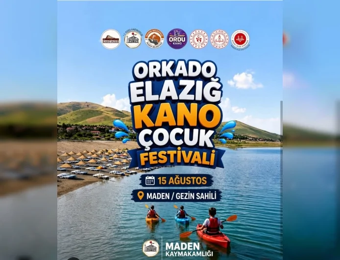 Elazığ’da çocuklar kano festivalinde buluşacak: Gezin Sahil’de spor, doğa ve eğlence bir arada yaşanacak