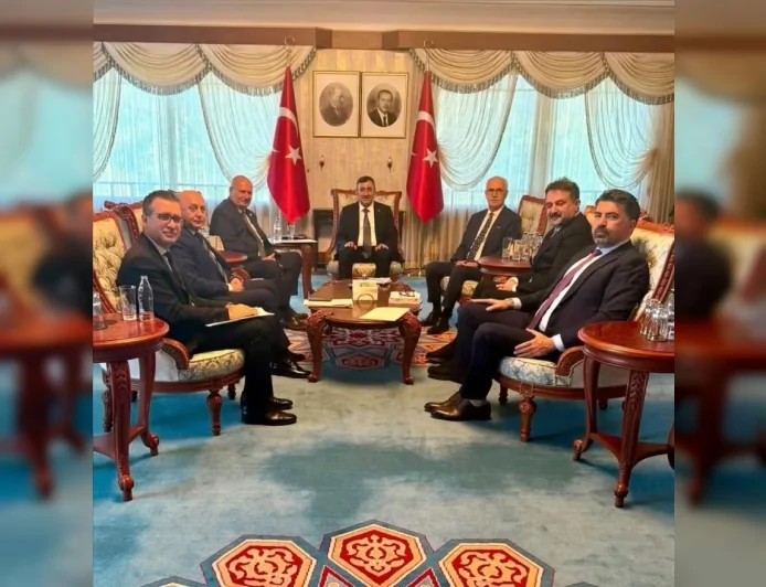 Ankara Ticaret Odası Başkanı Gürsel Baran ve Ankara Kent Konseyi Başkanı Halil İbrahim Yılmaz’dan Cevdet Yılmaz’a Ankara ziyareti