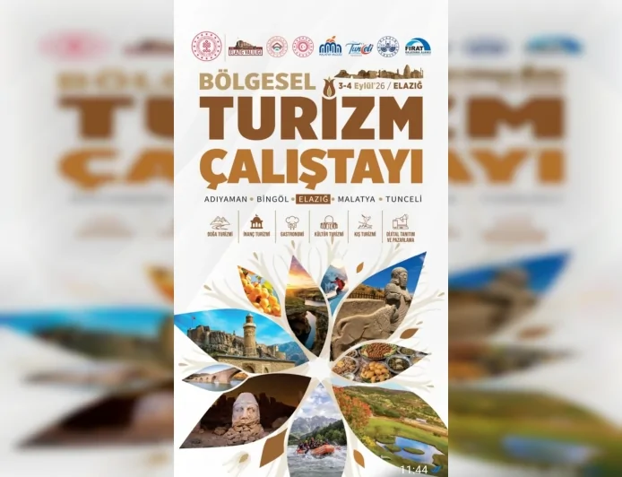 Elazığ’da Bölgesel Turizm Çalıştayı 3 Eylül’de Başlıyor, Beş İlin Turizm Potansiyeli Ortak Yaklaşımla Ele Alınacak