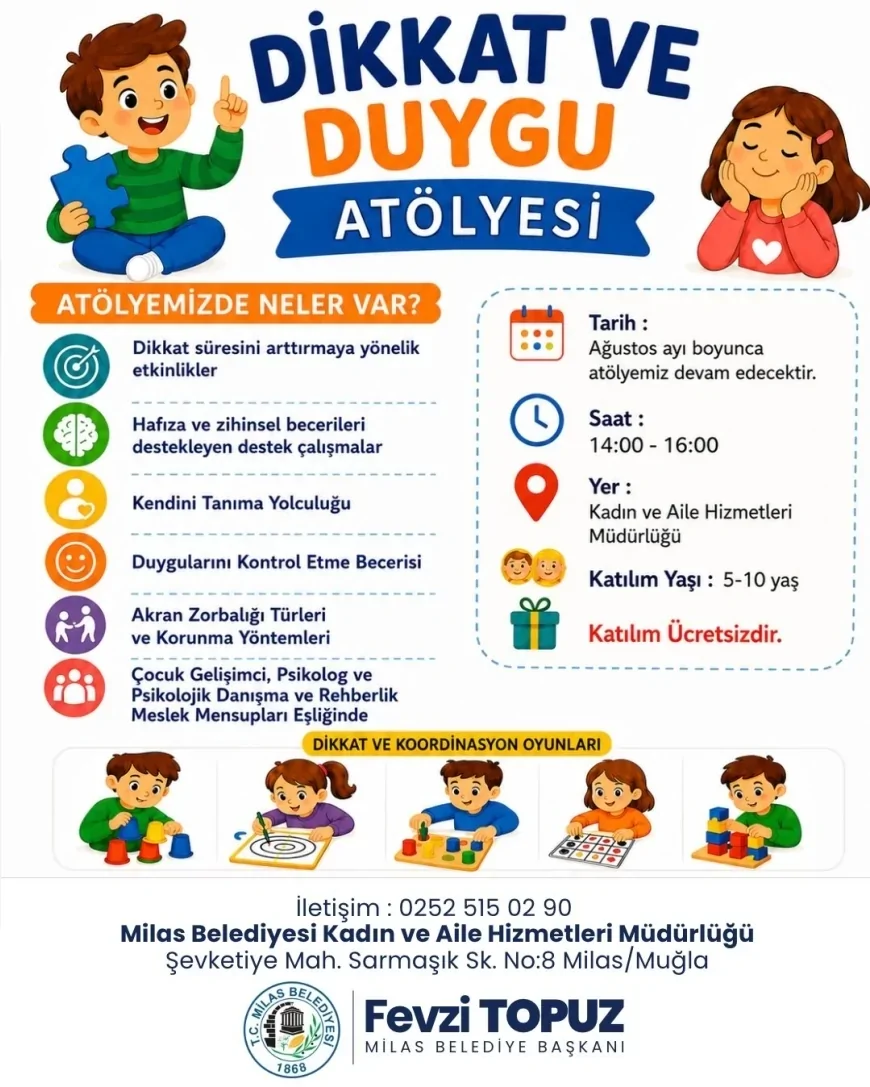 Milas Belediyesi Çocukların Dijital Ekran Süresini Azaltmak İçin “Ekranı Kapatıyoruz, Hayata Odaklanıyoruz” Etkinliğini Başlatıyor