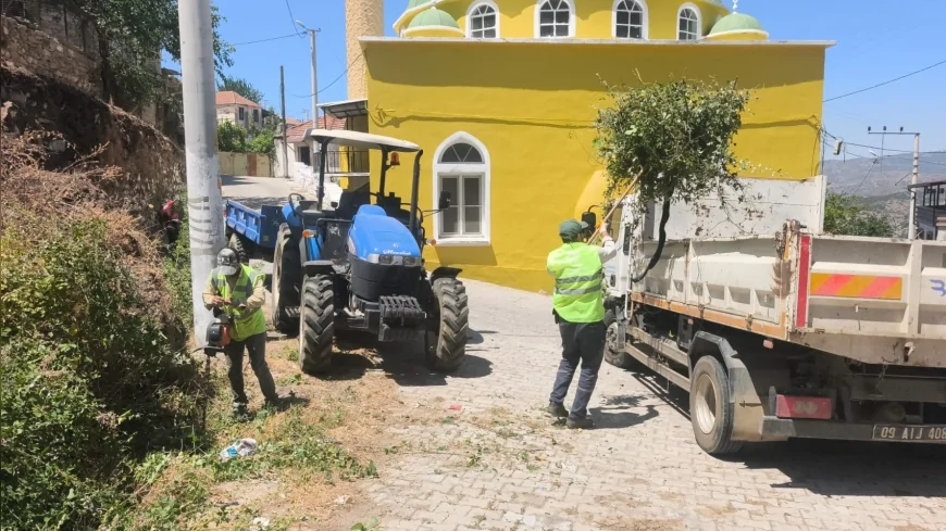 Aydın Büyükşehir Belediye Başkanı Özlem Çerçioğlu öncülüğünde Karpuzlu’da yeşil alanlar kapsamlı bakım ve peyzaj çalışmalarıyla yenilendi