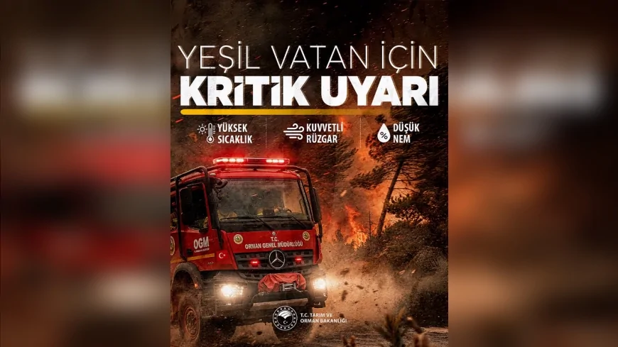 Tarım ve Orman Bakanı İbrahim Yumaklı: “En Büyük Gücümüz Vatandaşlarımızın Duyarlılığı ile Yangın Çıkmasını Önlemektir”