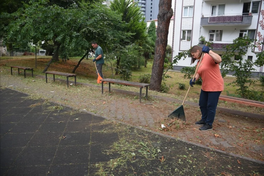Giresun Belediyesi Kent Genelindeki Park ve Bahçelerde Bakım, Onarım ve Temizlik Çalışmalarını Sürdürüyor