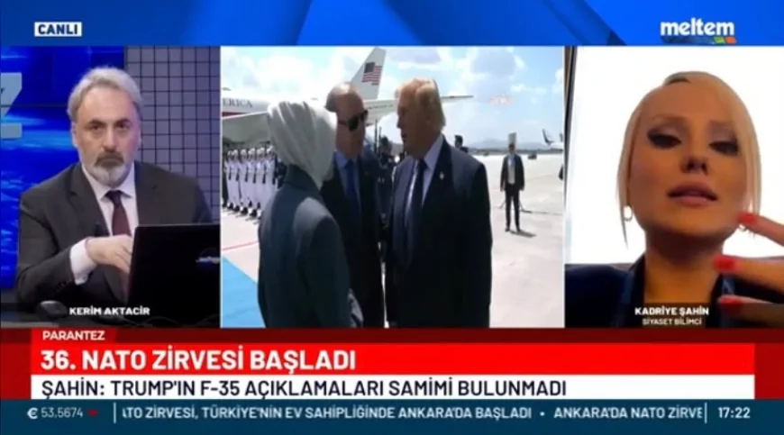 Siyaset Bilimi Uzmanı ve Gazeteci Kadriye Şahin, Meltem TV'de NATO Zirvesi'nin İlk Gününü Değerlendirdi