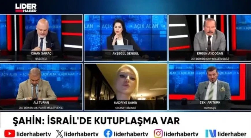 Siyaset Bilimi Uzmanı ve Gazeteci Kadriye Şahin, Lider Haber TV'de Dış Politika Gündemini Değerlendirdi