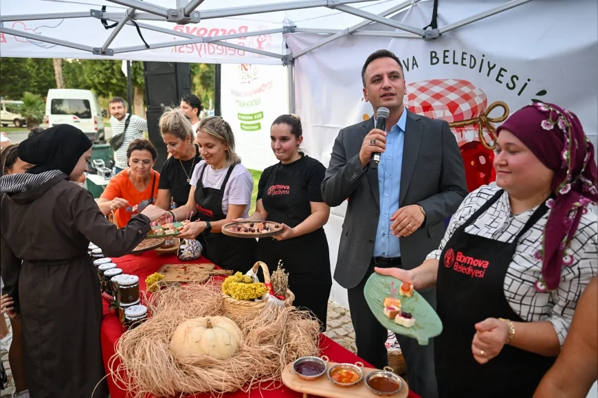 BORNOVA BELEDİYE BAŞKANI ÖMER EŞKİ: “ANNELERİMİZİN VE NİNELERİMİZİN USULÜYLE YAPILAN ORGANİK LEZZETLER BU FESTİVALDE”