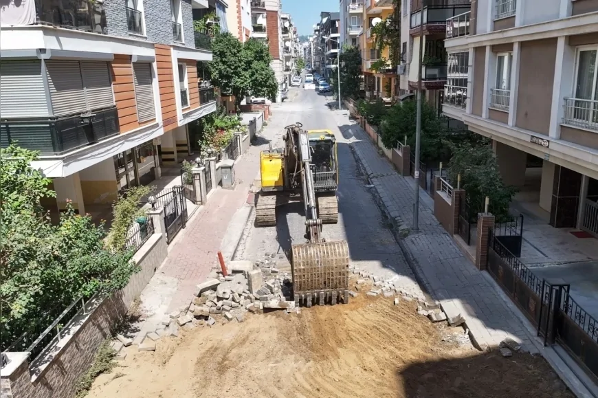 Efeler Belediyesi, Güzelhisar Mahallesi’nde yıpranan yolları yenilemek için 46 Sokak’ta çalışma başlattı