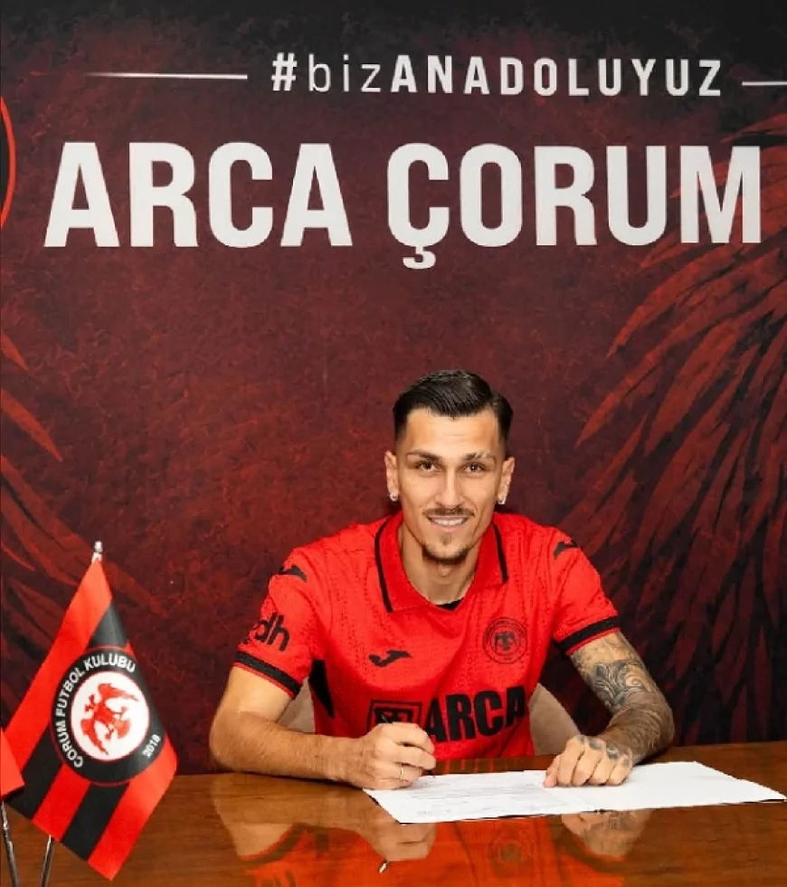 Arca Çorum FK, Yunan Milli Futbolcu Alexandros Kyziridis ile 3+1 Yıllık Sözleşme İmzaladı