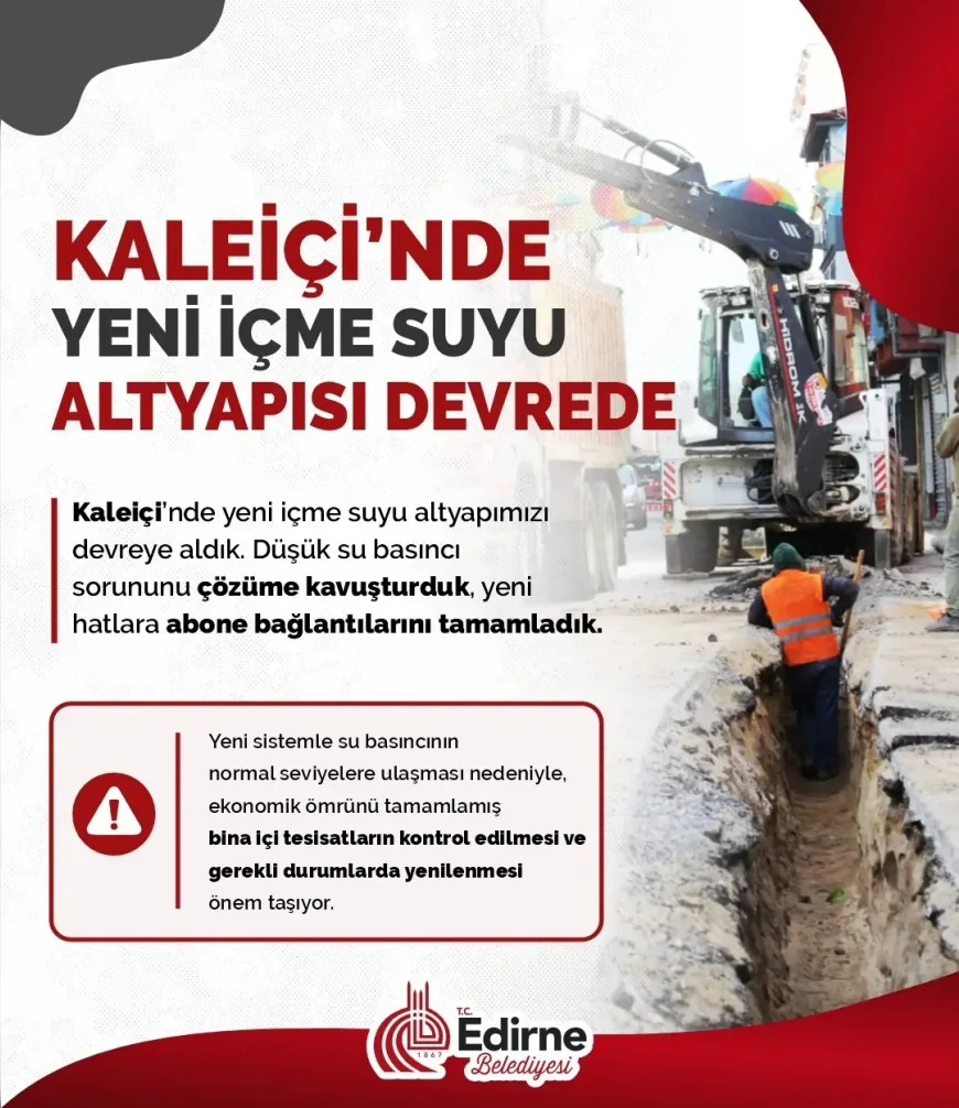 Edirne Belediye Başkanı Filiz Gencan: “Kaleiçi’nin altyapısını geleceğe hazırlıyoruz”