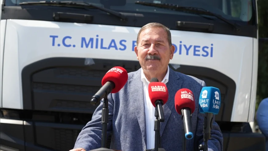 Milas Belediyesi temizlik ve saha hizmetlerini güçlendirmek için 3 yeni aracı filosuna kattı